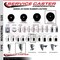 Service Caster 5'' Hard Rubber Swivel 1-3/8'' Expand Stem Caster Set 2 Total Lock Brakes, 4PK SCC-EXTTL20S514-HRS-2-S-2-138 - alternate 4